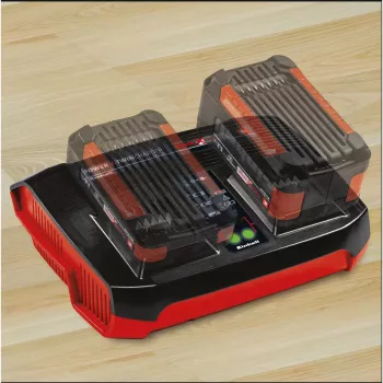 Einhell Power-X-Twincharger 3 A akumuliatorių įkroviklis vidaus naudojimui juodas - raudonas (4512069)