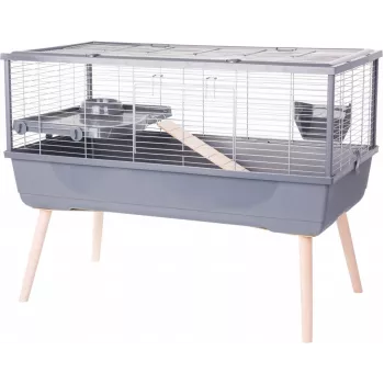 Narvelis jūrų kiaulytei ZOLUX Neolife 100, pilkas, 990×540×760 mm, 15 mm tarpai tarp virbų, išimamas padėklas