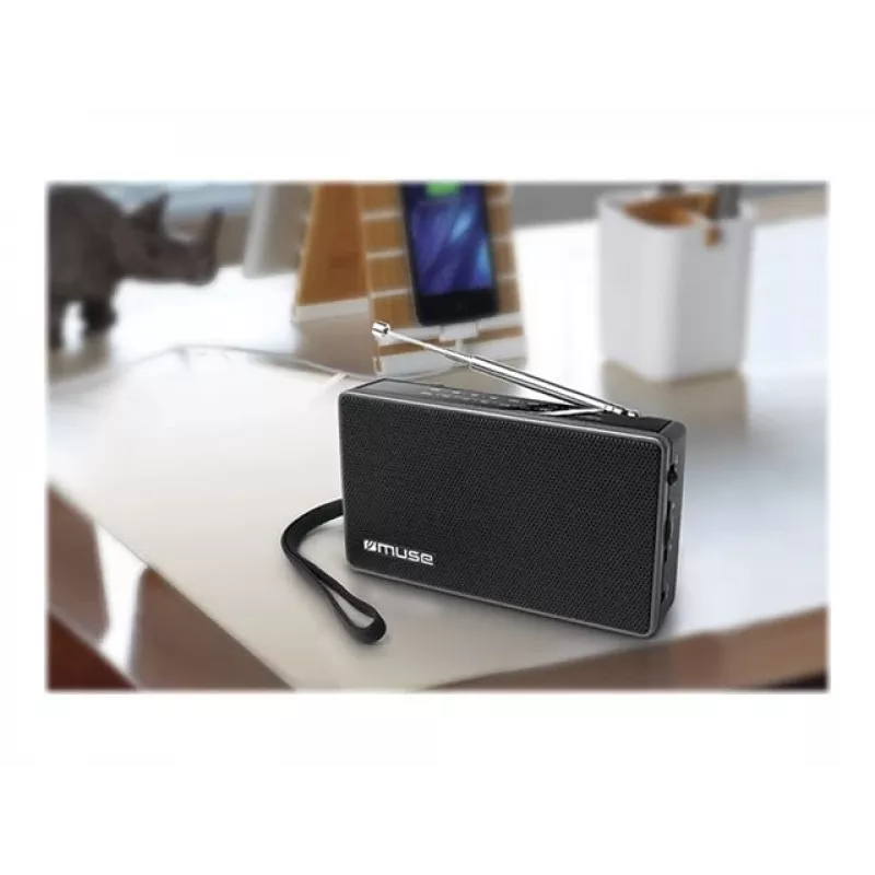 Muse M-030R | 2 juostų nešiojamas radijo imtuvas | Juodas
