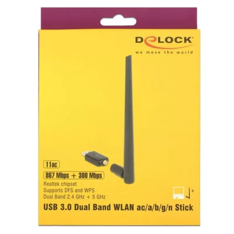 Belaidis tinklo USB adapteris DeLOCK 12535