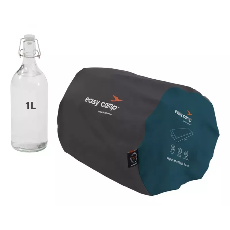 Pripučiamas čiužinys Easy Camp Skylark Mat 5,0 cm – poliesteris, 2000×600×50 mm, mėlynas