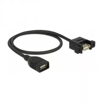 USB kabelis DeLOCK 85459 USB 2.0 0,5 m Juodas