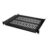 LogiLink stelažas - lentyna - juoda, RAL 9005 - 1U - 48,3 cm (19 colių)