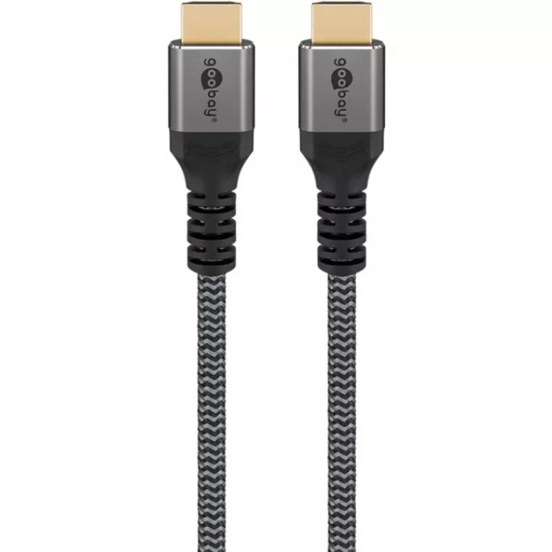Goobay 65263 HDMI kabelis 5 m HDMI A tipo (standartinis) pilkas (65263)
