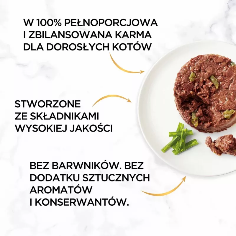 GOURMET GOLD - Sotus pyragas su ėriena ir šparaginėmis pupelėmis 85g