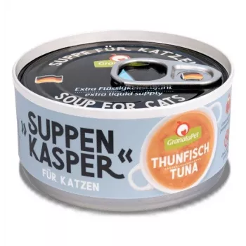 Fox4Pets GranataPet SUPPENKASPER Tuna šlapias skanėstas katėms 70 g, suaugusiems, be grūdų, skardinė