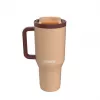 Termopuodis su teleskopiniu šiaudeliu Kambukka Rio Tumbler 950 ml Almond Dream