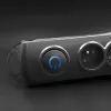 Qoltec 50113 apsauginis įtampos filtras 8 kištukiniai lizdai 230 V 1,8 m