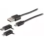 USB laidas S/CONN 14-15035 USB 2.0 2 m Juodas