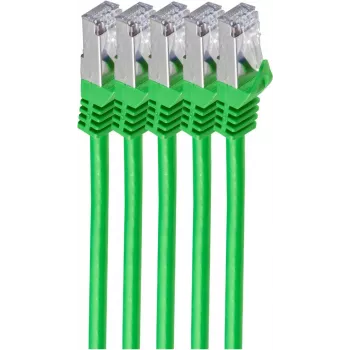 Tinklo kabelis ShiverPeaks BS75511-0,25G-SET5 0,25 m Cat7 S/FTP žalias