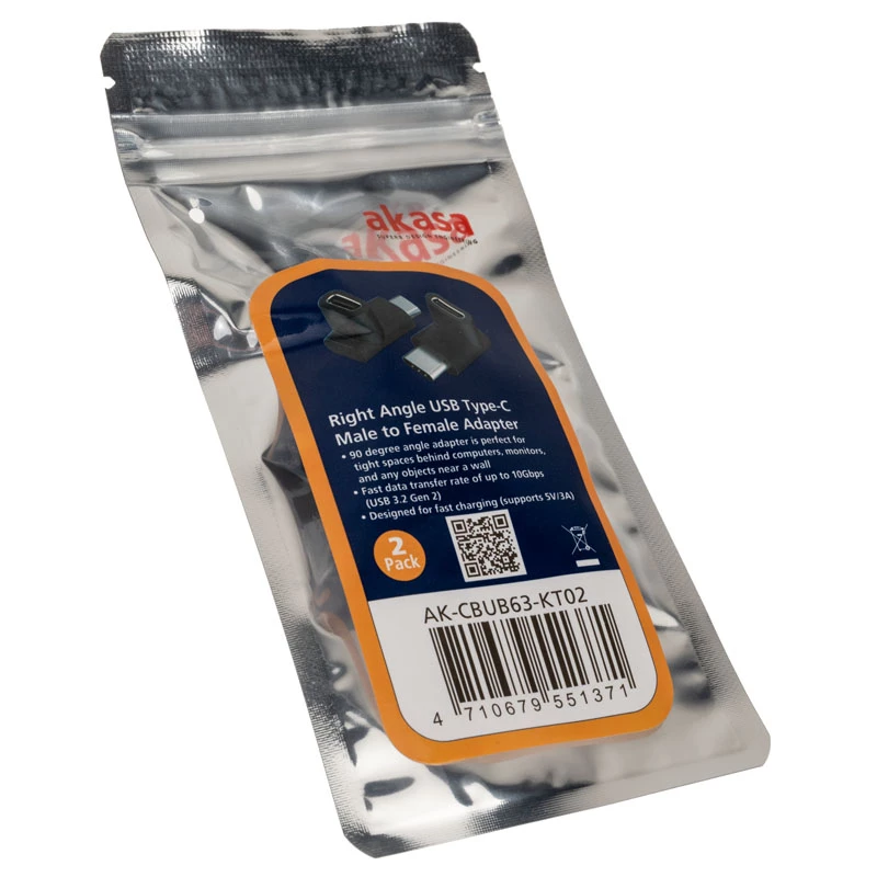 USB tipo C lyties keitiklis Akasa AK-CBUB63-KT02 (2 vnt.)