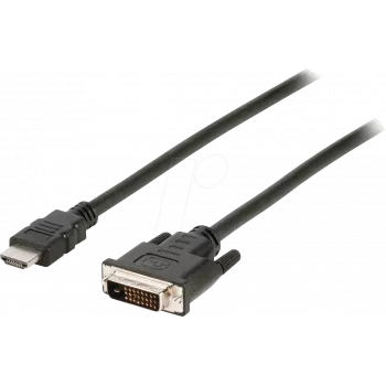 NEDIS HDMI™-DVI-D laidas | HDMI™ kištukas | DVI-D 24+1 kaištelių kištukas | 1080p | nikeliuotas | 2,00 m | tiesus | PVC | Juoda | Dėžutė