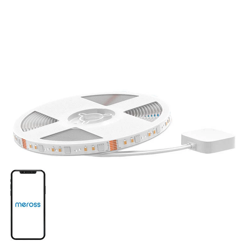 LED juostelė Meross MSL320CPHK 5 m RGBWW Wi‑Fi, adresuojama RGB + šilta balta