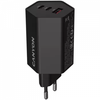 CANYON Charger HEXAGON 65 GaN 65W 2xPD 1xQC EU Juoda (CND-CHAHEX65B)