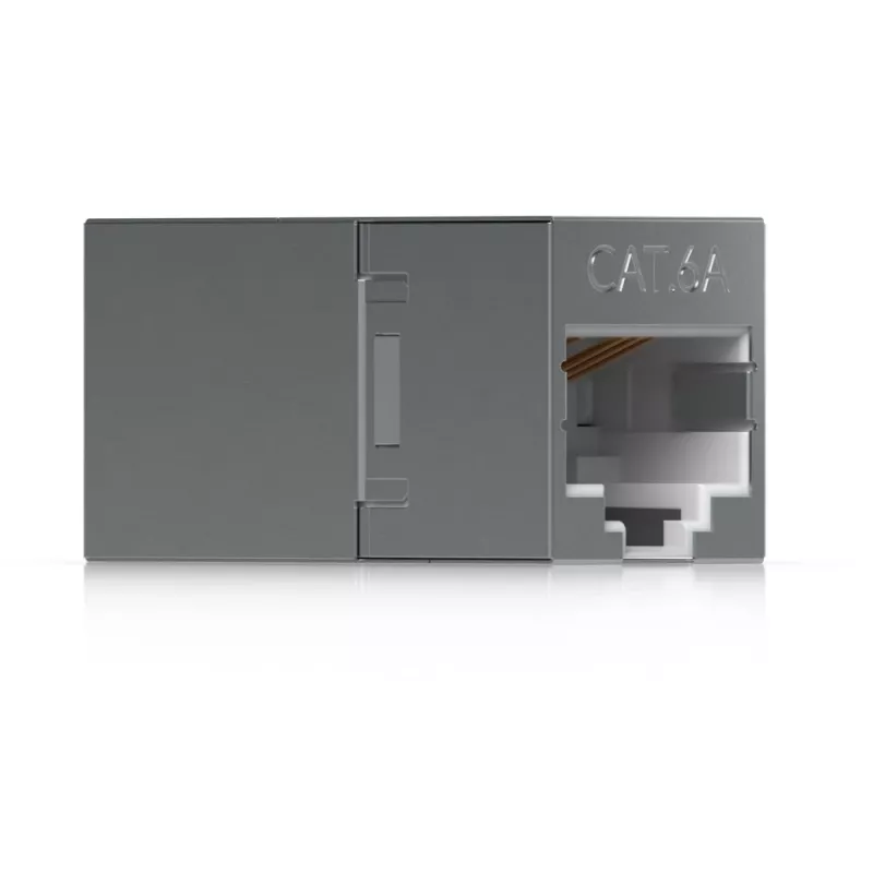 Inlinis RJ45 jungiklis UBIQUITI UACC-RJ45-COUPLER-C6A Kompaktiškas — RJ45 Cat6A inlinis sujungimas