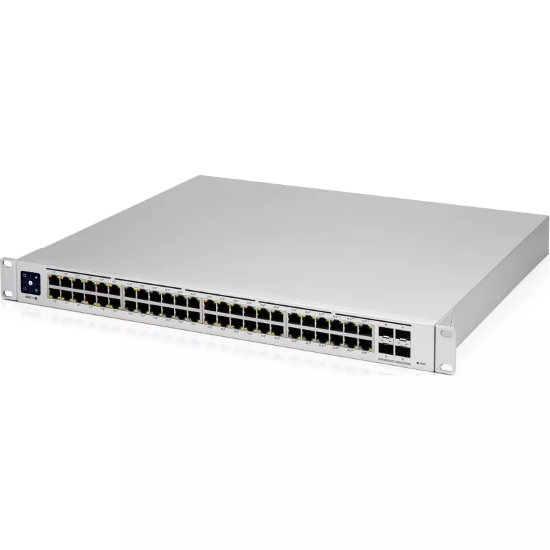 Valdomas tinklo jungiklis Ubiquiti UniFi USW-PRO-48, L2/L3, Gigabit Ethernet (10/100/1000), 1U, sidabrinis