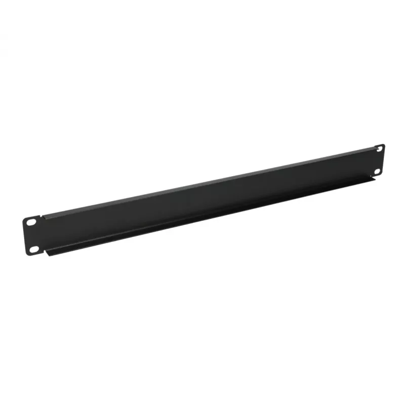 Extralink Front Blank Panel 1U 19 colio juodas plieninis užpildymo skydelis