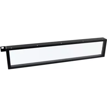 Apsauginis priekinis dangtelis Omnitronic 3010092E 1U permatomas – 19 colių įrangos stovo aksesuaras
