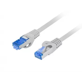 LANBERG Cat.6A S/FTP Patchcord 25 cm, RJ45, LSZH, pilka