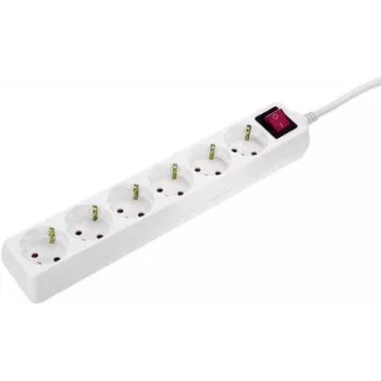 AS Schwabe Multipower Strip 11671 ilgintuvas su Schuko lizdais ir pagrindiniu jungikliu, baltas