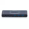 KVM jungiklis DIGITUS USB-C 3.0 HDMI 2 prievadai 4K60Hz, USB-C/USB-A, aliuminis, 135×60×30 mm