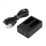 Dvigubas USB baterijų kroviklis SPCC1B GoPro Max