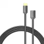 HDMI kabelis Vention AHCBD 0,5 m, HDMI Type A kištukas – HDMI Type A lizdas, HDMI 2.0, paauksuoti kontaktai, juodas