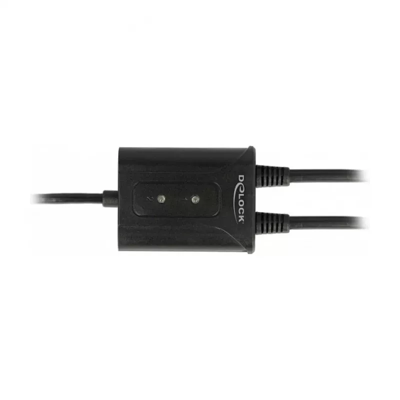 Serijinis kabelis DeLOCK 63950 USB 2.0 Type-A 2 x RS-232 DB9 juodas 0,6 m