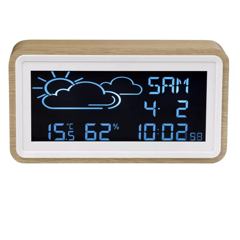 Skaitmeninė orų stotelė Denver WS-72 Wood LCD DC/Baterija