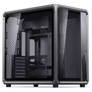 Korpusas Jonsbo X400, Midi-Tower ATX, grūdinto stiklo šoninis dangtelis, pilkas