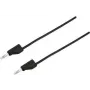 VOLTCRAFT matavimo laidas [Kištukas 4 mm - Kištukas 4 mm] 0,75 m Juodas MSB-300 (MSB-300-0,75-SW)