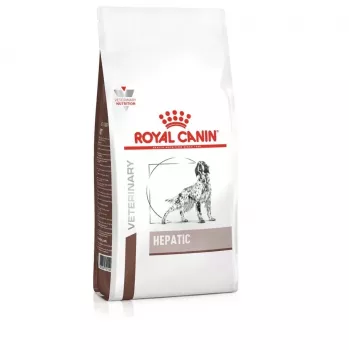 Sausas šunų ėdalas Royal Canin Hepatic 1,5 kg – suaugusiems, veterinarinis dietinis pašaras kepenų ligoms, be glitimo, mėsos skonio