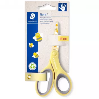 Žirklės Staedtler Noris 14 cm – įvairių spalvų rankenomis, modelis 965 14P BK