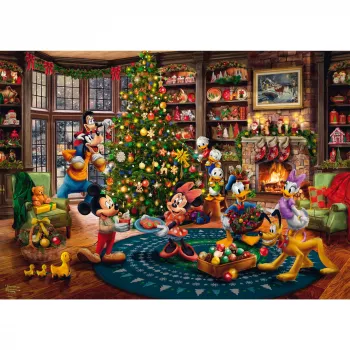 Thomas Kinkade Studios: Disney - Mickey & Minnie Trimming The Tree, Dėlionė 1000 dalių