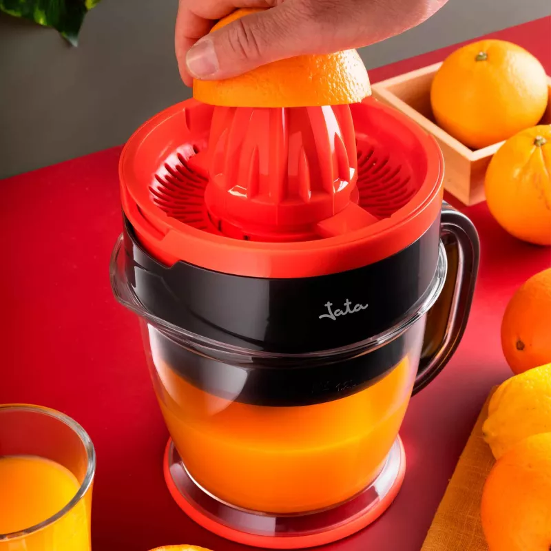 Elektrinė citrusinių vaisių spauda JATA JEEX1422 1,2 L 40 W Juoda Raudona Skaidri