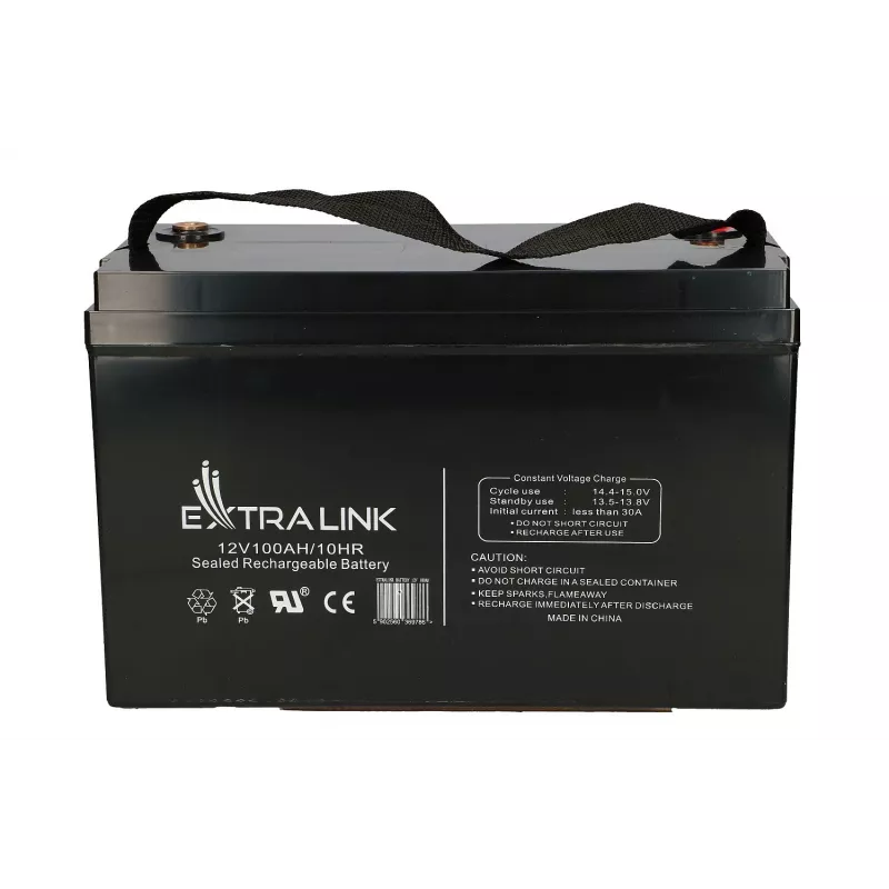 Extralink akumuliatorius AGM 12V 100Ah nereikalaujantis priežiūros