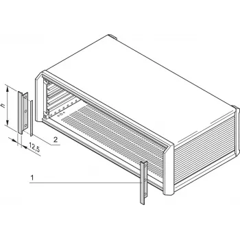 SCHROFF šoninė uždengimo plokštė PROPAC/PRO - stovo aksesuaras (24576117)