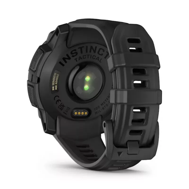 Išmanusis laikrodis GARMIN Instinct 3 45mm Solar Tactical Edition Black — 45 mm, saulės įkrovimas, GPS, širdies ritmo monitorius