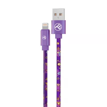 USB į Lightning kabelis Tellur TLL155601 1 m, 3A, violetinė