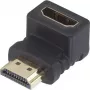 SpeaKa Professional HDMI adapteris [1x HDMI kištukas - 1x HDMI lizdas] 90° kampu į viršų, paauksuoti kontaktai, SpeaKa Professional (SP-7870132)