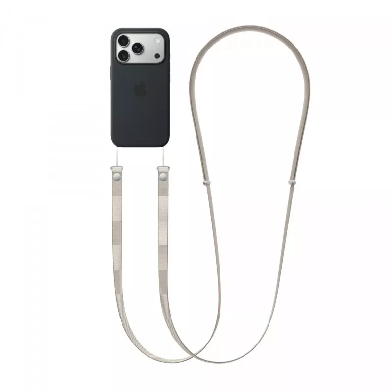 Apple MGGK4ZM/A Crossbody Strap Tan 2,08 m iš perdirbto PET ir nerūdijančio plieno