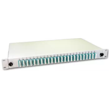 Lightwin LWL Splice Box, 96 skaidulų, 24x QLC kelių režimų, 50/125µm OM3 pigtail dėžė (SPBOX 96G50 OM3 QLC)