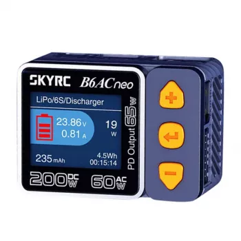 Baterijų kroviklis SkyRC B6AC Neo 10A AC DC LiPo Li-Ion LiFePO4