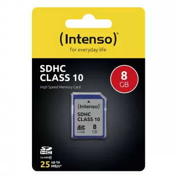 INTENSO atminties kortelė SDHC 8GB C10 3411460