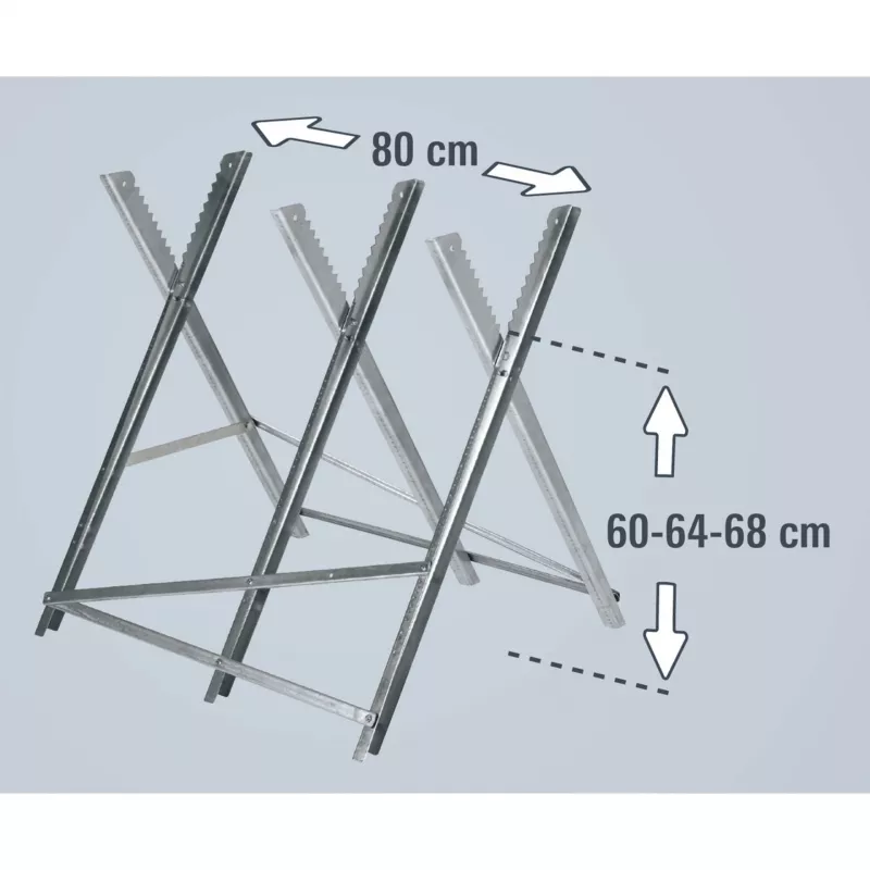 Einhell 4500067 stovas grandininiam pjūklui, sidabrinis, cinkuotas metalas