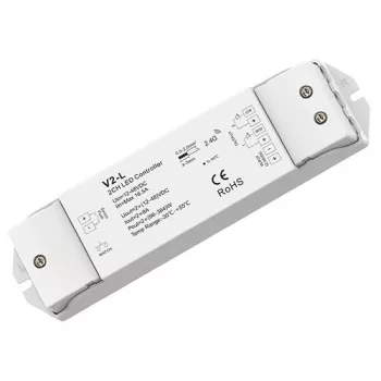 SKYDANCE V2-L valdiklis-imtuvas 12-36V DC, 2x8A