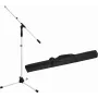 Mikrofono stovas Omnitronic MS-1W su strėle – baltos spalvos