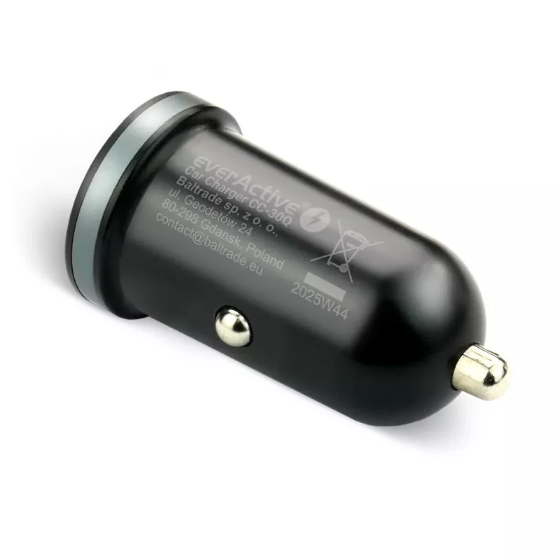 Automobilinis kroviklis everActive CC-30Q QC3.0 35W — 1x USB-A, 1x USB-C, greitas įkrovimas