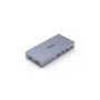 KVM jungiklis Unitek V307A USB HDMI 2 prievadai 4K Ultra HD 3840x2160@60Hz HDCP 2.2, metalinis korpusas, pilka