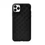 Minkštas apsauginis dėklas Devia Woven2, skirtas iPhone 11 Pro Max, austos tekstūros, juodas